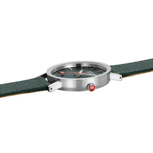 Mondaine Unisex Uhr Classic Armbanduhr 36 mm A660.30314.60SBF Textil