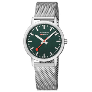 Mondaine Unisex Uhr Classic Armbanduhr 36 mm A660.30314.60SBJ Edelstahl