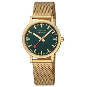 Mondaine Unisex Uhr Classic Armbanduhr 36 mm A660.30314.60SBM Edelstahl