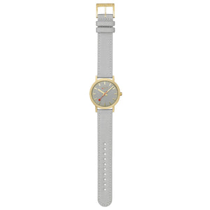Mondaine Unisex Uhr Classic Armbanduhr 36 mm A660.30314.80SBU Textil