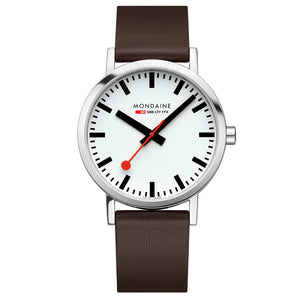Mondaine Herren Uhr Classic Armbanduhr 40 mm A660.30360.11SBGV Leder