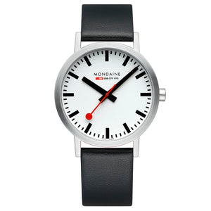 Mondaine Herren Uhr Classic Armbanduhr 40 mm A660.30360.16SBB Leder