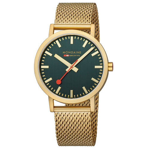 Mondaine Herren Uhr Classic Armbanduhr 40 mm A660.30360.60SBM Edelstahl