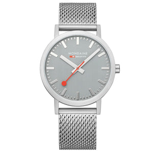 Mondaine Herren Uhr Classic Armbanduhr 40 mm A660.30360.80SBJ Edelstahl