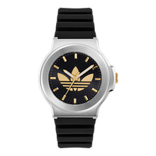 Laden Sie das Bild in den Galerie-Viewer, Adidas Unisex Uhr EXPRESSION THREE Silikon schwarz AOFH25503