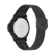 Laden Sie das Bild in den Galerie-Viewer, Adidas Unisex Uhr EXPRESSION THREE Edelstahl schwarz AOFH25504