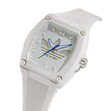 Laden Sie das Bild in den Galerie-Viewer, Adidas Unisex Uhr CITY TECH FIVE Kunststoff weiß AOFH25511