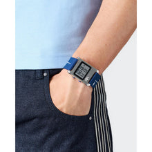 Laden Sie das Bild in den Galerie-Viewer, Adidas Unisex DIGITAL Uhr RETRO POP THREE Silikon blau AOST25533