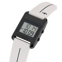 Laden Sie das Bild in den Galerie-Viewer, Adidas Unisex DIGITAL Uhr RETRO POP THREE Silikon weiß AOST25536