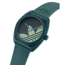 Laden Sie das Bild in den Galerie-Viewer, Adidas Unisex Uhr PROJECT THREE Kunststoff grün AOST25541