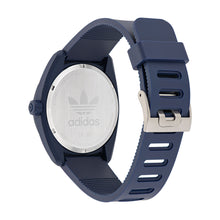 Laden Sie das Bild in den Galerie-Viewer, Adidas Unisex Uhr PROJECT THREE Kunststoff blau AOST25545
