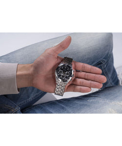 Guess Herren Uhr Armbanduhr Multifunktion CONTINENTAL GW0260G1 Edelstahl silber