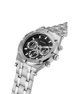Guess Herren Uhr Armbanduhr Multifunktion CONTINENTAL GW0260G1 Edelstahl silber