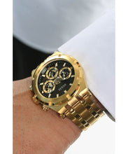 Laden Sie das Bild in den Galerie-Viewer, Guess Herren Uhr Armbanduhr Multifunktion CONTINENTAL GW0260G2 Edelstahl gold