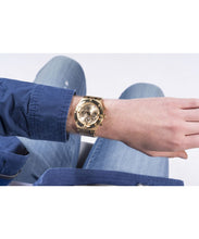 Laden Sie das Bild in den Galerie-Viewer, Guess Herren Uhr Armbanduhr Multifunktion CONTINENTAL GW0260G4 Edelstahl gold