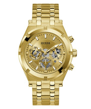 Laden Sie das Bild in den Galerie-Viewer, Guess Herren Uhr Armbanduhr Multifunktion CONTINENTAL GW0260G4 Edelstahl gold