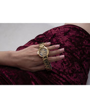 Laden Sie das Bild in den Galerie-Viewer, Guess Damen Uhr Armbanduhr QUATTRO CLEAR GW0300L2 Edelstahl gold
