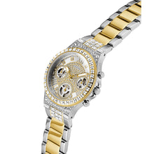 Laden Sie das Bild in den Galerie-Viewer, Guess Damen Uhr Armbanduhr Multifunktion MOONLIGHT GW0320L7 Edelstahl bicolor