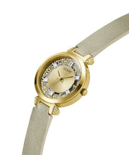 Laden Sie das Bild in den Galerie-Viewer, Guess Damen Uhr Armbanduhr CRYSTAL CLEAR GW0535L4 Leder