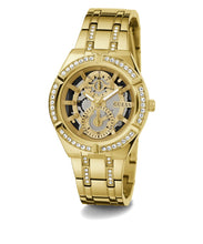 Laden Sie das Bild in den Galerie-Viewer, Guess Damen Uhr Armbanduhr ALLARA GW0604L2 Edelstahl gold