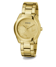 Laden Sie das Bild in den Galerie-Viewer, Guess Damen Uhr Armbanduhr CUBED GW0606L2 Edelstahl gold