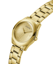 Laden Sie das Bild in den Galerie-Viewer, Guess Damen Uhr Armbanduhr CUBED GW0606L2 Edelstahl gold