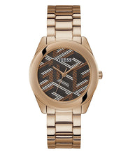 Laden Sie das Bild in den Galerie-Viewer, Guess Damen Uhr Armbanduhr CUBED GW0607L3 Edelstahl Rosé
