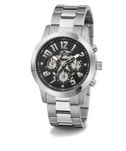 Laden Sie das Bild in den Galerie-Viewer, Guess Herren Uhr Armbanduhr Multifunktion PARKER GW0627G1 Edelstahl silber