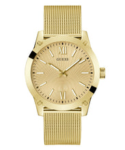 Laden Sie das Bild in den Galerie-Viewer, Guess Herren Uhr Armbanduhr CRESCENT GW0629G2 Edelstahl gold