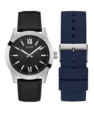 Laden Sie das Bild in den Galerie-Viewer, Guess Herren Uhr Armbanduhr CRESCENT GW0630G1 Leder Silikon