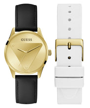 Laden Sie das Bild in den Galerie-Viewer, Guess Damen Uhr Armbanduhr EMBLEM GW0642L1 Leder Silikon