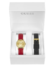 Laden Sie das Bild in den Galerie-Viewer, Guess Damen Uhr Armbanduhr MELODY GW0643L2 Leder Silikon