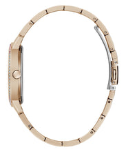 Laden Sie das Bild in den Galerie-Viewer, Guess Damen Uhr Armbanduhr THREE OF HEARTS GW0657L3 Edelstahl rotgold