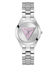 Laden Sie das Bild in den Galerie-Viewer, Guess Damen Uhr Armbanduhr TRI PLAQUE GW0675L1 Edelstahl silber