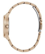 Laden Sie das Bild in den Galerie-Viewer, Guess Damen Uhr Armbanduhr TRI PLAQUE GW0675L3 Edelstahl Rotgold