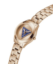 Laden Sie das Bild in den Galerie-Viewer, Guess Damen Uhr Armbanduhr TRI PLAQUE GW0675L3 Edelstahl Rotgold