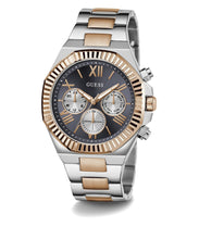 Laden Sie das Bild in den Galerie-Viewer, Guess Herren Uhr Armbanduhr EQUITY GW0703G4 Edelstahl bicolor