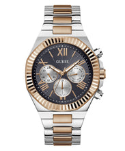 Laden Sie das Bild in den Galerie-Viewer, Guess Herren Uhr Armbanduhr EQUITY GW0703G4 Edelstahl bicolor