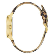 Laden Sie das Bild in den Galerie-Viewer, Guess Damen Uhr Armbanduhr GLITZ PLAQUE GW0745L2 Leder
