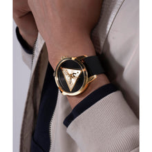 Laden Sie das Bild in den Galerie-Viewer, Guess Herren Uhr Armbanduhr BADGE GW0781G4 Leder