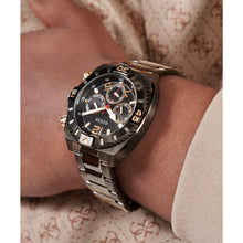 Laden Sie das Bild in den Galerie-Viewer, Guess Herren Uhr Armbanduhr Chronograph TRACTION GW0800G2 Edelstahl