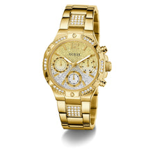 Laden Sie das Bild in den Galerie-Viewer, Guess Damen Uhr Armbanduhr HARLOW GW0950L2 Edelstahl gold