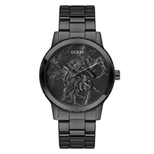 Laden Sie das Bild in den Galerie-Viewer, Guess Herren Uhr Armbanduhr MONARCH GW0958G3 Edelstahl schwarz
