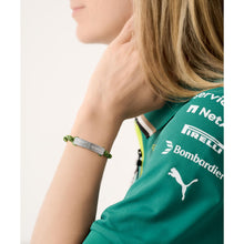 Laden Sie das Bild in den Galerie-Viewer, ASTON MARTIN Herren Armband Edelstahl Textil Grün AM FORMULA 1 MJFHF5BU2