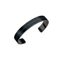 Laden Sie das Bild in den Galerie-Viewer, ASTON MARTIN Herren Armband Armreif Edelstahl Emaille schwarz AML ICON MJITF5BL0