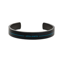 Laden Sie das Bild in den Galerie-Viewer, ASTON MARTIN Herren Armband Armreif Edelstahl Emaille schwarz AML ICON MJITF5BL0