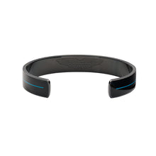 Laden Sie das Bild in den Galerie-Viewer, ASTON MARTIN Herren Armband Armreif Edelstahl Emaille schwarz AML ICON MJITF5BM0