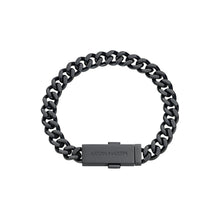 Laden Sie das Bild in den Galerie-Viewer, ASTON MARTIN Herren Armband Armkette Edelstahl schwarz AML ICON MJIUF5BL3