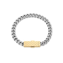 Laden Sie das Bild in den Galerie-Viewer, ASTON MARTIN Herren Armband Armkette Edelstahl bicolor AML ICON MJIUF5BL4