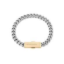 Laden Sie das Bild in den Galerie-Viewer, ASTON MARTIN Herren Armband Armkette Edelstahl bicolor AML ICON MJIUF5BL4